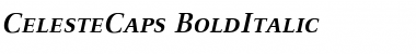 CelesteCaps ItalicBold Font