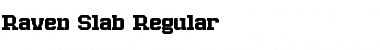 Raven Slab Regular Font