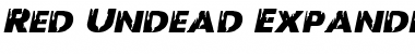 Red Undead Expanded Italic Expanded Italic Font