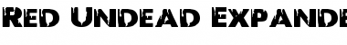 Red Undead Expanded Font