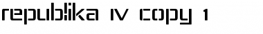 Republika IV Regular Font
