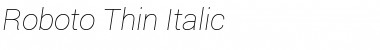 Roboto Thin Italic