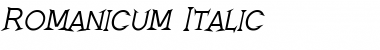 Romanicum Italic Font