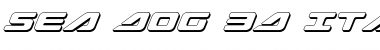 Sea-Dog 3D Italic Font