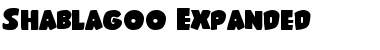 Shablagoo Expanded Font