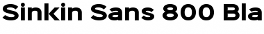 Sinkin Sans 800 Black Font