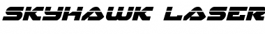 Skyhawk Laser Italic Font