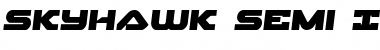 Skyhawk Semi-Italic Font