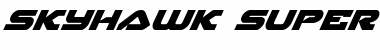 Skyhawk Super-Italic Font