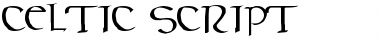 Celtic Script Font