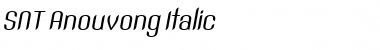 SNT Anouvong Italic Font