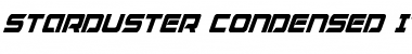 Starduster Condensed Italic Font