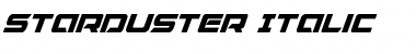 Starduster Italic Font