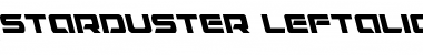 Starduster Leftalic Italic Font