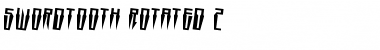Swordtooth Rotated 2 Regular Font