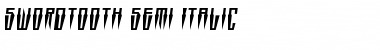 Swordtooth Semi-Italic Font