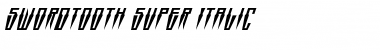 Swordtooth Super-Italic Font