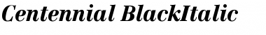 Centennial-BlackItalic Font