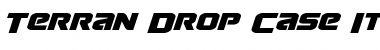 Terran Drop-Case Italic Font
