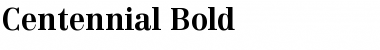 Centennial-Bold Font