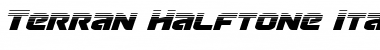 Terran Halftone Italic Font