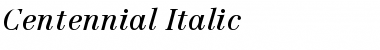 Centennial-Italic Font