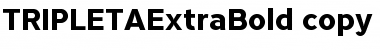 TRIPLETA ExtraBold Font