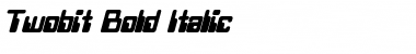 Twobit Bold Italic