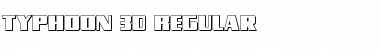 Typhoon 3D Regular Font