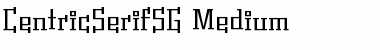 CentricSerifSG Regular Font