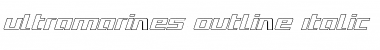 Download Ultramarines Outline Italic Font