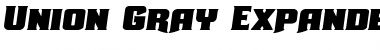 Union Gray Expanded Semi-Italic Font