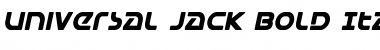 Universal Jack Bold Italic Bold Italic