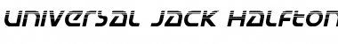 Universal Jack Halftone Italic Font