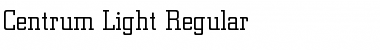 Centrum-Light Regular Font