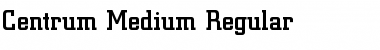 Centrum-Medium Regular Font