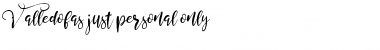 Download Valledofas just personal only Font
