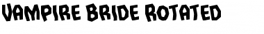Download Vampire Bride Rotated Font
