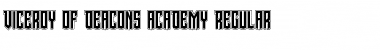 Viceroy of Deacons Academy Regular Font