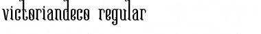 Download Victoriandeco Regular Font