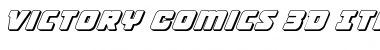 Victory Comics 3D Italic Italic Font