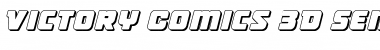 Victory Comics 3D Semi-Italic Semi-Italic Font