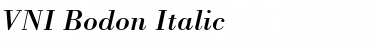 VNI-Bodon Italic Font