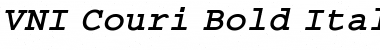VNI-Couri Bold-Italic Font