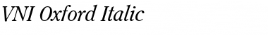 VNI-Oxford Italic Font