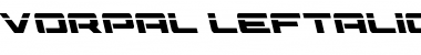 Vorpal Leftalic Italic Font
