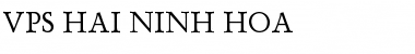 VPS Hai Ninh Hoa Regular Font