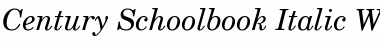 CentSchbook Win95BT Italic Font