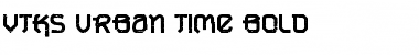 VTKS URBAN TIME bold Regular Font