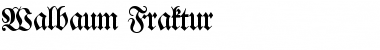 Walbaum Fraktur Regular Font